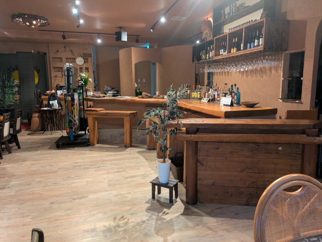 カウンター部分